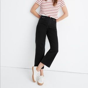 Madewell slim wide leg in lunar wash